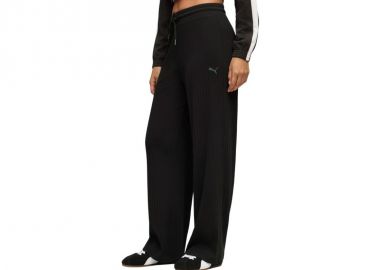 Puma HER Comfort HighWaist Wide Leg Women's Pants Black 693284 01 - Puma - 