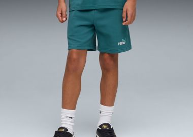 PUMA KIDS ESSENTIALS 2 COLOR NO. 1 LOGO SHORTS ΠΡΑΣΙΝΟ - PUMA - 