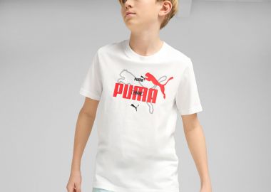 PUMA KIDS ESSENTIALS LOGO LAB SUMMER T-SHIRT ΑΣΠΡΟ - PUMA - 