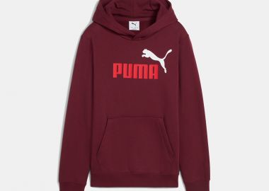 PUMA KIDS ESSENTIALS TWO COLOR NO. 1 LOGO HOODIE ΚΟΚΚΙΝΟ - PUMA - 