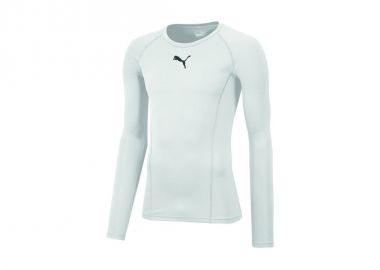 Puma Liga Baselayer 655920-04 Ανδρική Ισοθερμική Μακρυμάνικη Μπλούζα Λευκή - Puma - 
