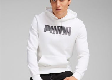 PUMA MASS MERCHANTS STYLE HOODIE ΑΣΠΡΟ - PUMA - 