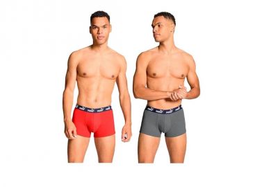 Puma men's boxer briefs 2Pack red gray comfortable cotton - Puma - 