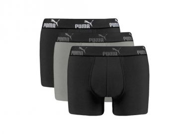 Puma men's boxer briefs 3Pack black gray comfortable cotton - Puma - 