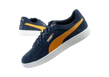 Puma men's sports shoes sneakers Smash 30 leather classic fashionable navy blue - Puma - 