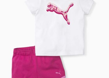 PUMA MINICATS ALPHA SHORT SET ΑΣΠΡΟ - PUMA - 