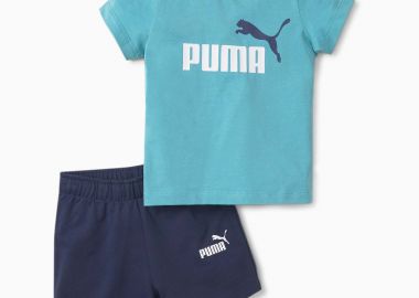 PUMA MINICATS TEE & SHORTS INFANTS SET ΜΠΛΕ - PUMA - 