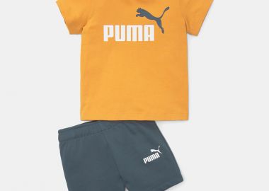 PUMA MINICATS TEE & SHORTS INFANTS SET ΠΟΡΤΟΚΑΛΙ - PUMA - 