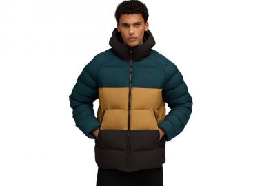 Puma Mono Hooded Men's Jacket GreenBrownBlack 688367 75 - Puma - 