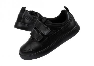 Puma Παιδικό Sneaker Courtflex με Σκρατς Μαύρο 371544-06 - Puma - 