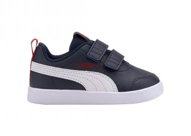 Puma Παιδικό Sneaker Courtflex με Σκρατς Navy Μπλε 371544-01 - Puma - 