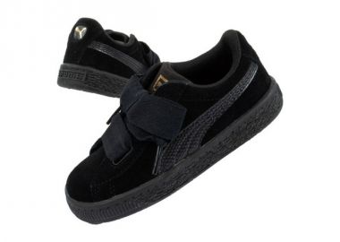 Puma Παιδικό Sneaker Suede Heart Μαύρο 364918-06 - Puma - 