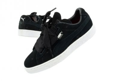 Puma Παιδικό Sneaker Suede Heart Valentine Μαύρο 365136-02 - Puma - 