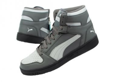 Puma Rebound Layup Μποτάκια Γκρι 369573-04 - Puma - 