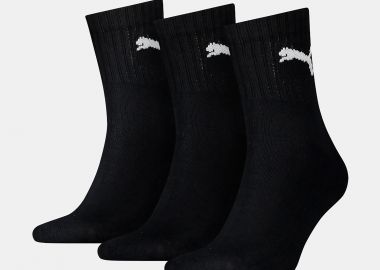 PUMA SHORT CREW 3PAIR SOCKS ΜΑΥΡΟ - PUMA - 