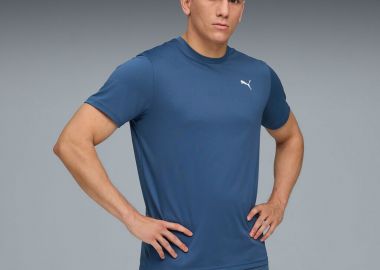 PUMA TAD ESSENTIALS SOLID CAT TRAINING T-SHIRT ΜΠΛΕ - PUMA - 