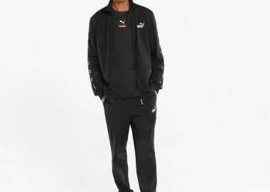 PUMA TAPE POLYESTER TRACKSUIT ΜΑΥΡΟ - PUMA - 
