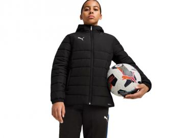 Puma Team Additions Padded Hooded Kids Jacket Black 659738 03 - Puma - 