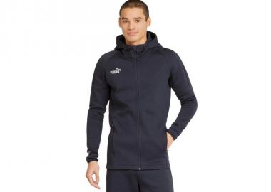 Puma TeamFinal Ανδρική Ζακέτα με Φερμουάρ και Κουκούλα Navy Μπλε 657383-06 - Puma - 