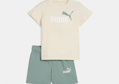 PUMA TODDLERS MINICATS ESSENTIALS T-SHIRT AND SHORTS SET ΜΠΕΖ - PUMA - 