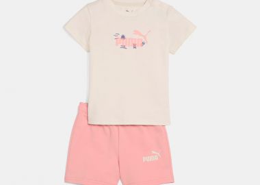 PUMA TODDLERS MINICATS SANDY ADVENTURES ESSENTIALS T-SHIRT AND SHORTS SET ΜΠΕΖ - PUMA - 