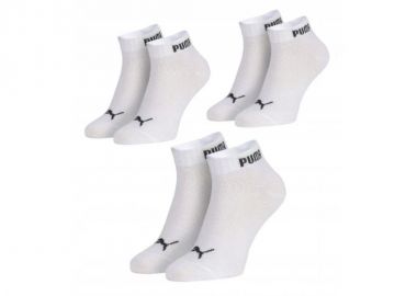 Puma unisex 3pack ankle socks cotton white comfortable - Puma - 