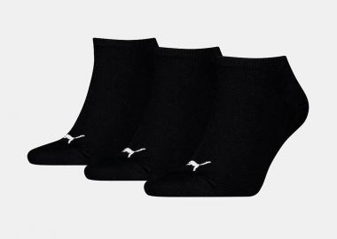 PUMA UNISEX PLAIN SNEAKER SOCKS 3 PACK ΜΑΥΡΟ - PUMA - 