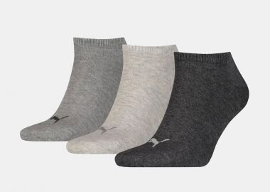 PUMA UNISEX PLAIN SNEAKER SOCKS 3 PACK ΠΟΛΥΧΡΩΜΟ - PUMA - 