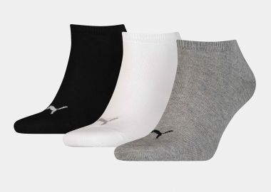 PUMA UNISEX PLAIN SNEAKER SOCKS 3 PACK ΠΟΛΥΧΡΩΜΟ - PUMA - 