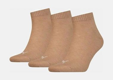 PUMA UNISEX QUARTER PLA SOCKS ΚΑΦΕ - PUMA - 
