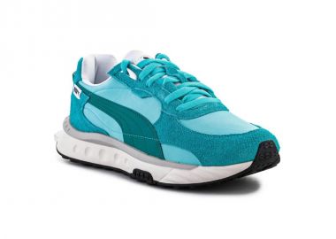 Puma Wild Rider Vintage Γυναικεία Flatforms Sneakers Μπλε 381595-03 - Puma - 