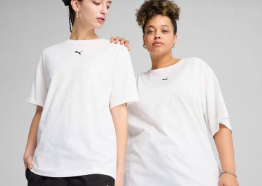 PUMA WOMEN'S ESSENTIALS RELAXED T-SHIRT ΑΣΠΡΟ - PUMA - 