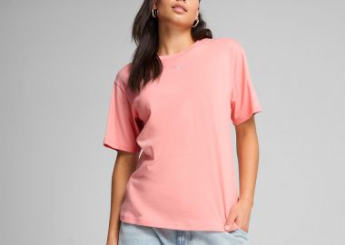 PUMA WOMEN'S ESSENTIALS RELAXED T-SHIRT ΡΟΖ - PUMA - 