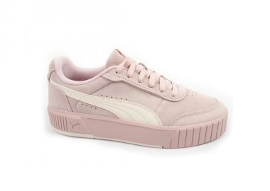 Puma women's sports shoes Carina Mia SD powder pink leather comfortable sneakers - Puma - 