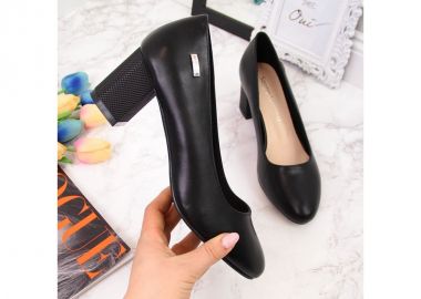 Pumps on a decorative post Sergio Leone W SK314A black - Sergio Leone - 