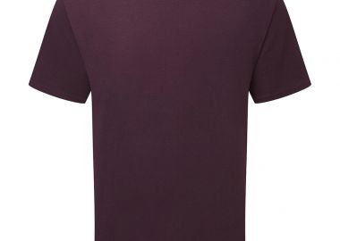 Pure Cotton T-Shirt Fruit of the Loom 061362 Dark Plum - Fruit of the Loom - 