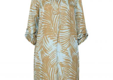Rabe γυναικείo mini φόρεμα με floral print - 56-122168 Μπλε Sky - RABE - 