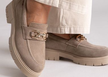 RAGAZZA Σουέντ Δερμάτινα Loafers - 0190 - Μπεζ - RAGAZZA - 