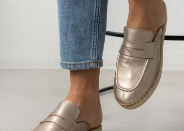 RAGAZZA Σουέντ Mules με σχοινένια σόλα - 237 - Άμμου - RAGAZZA - 