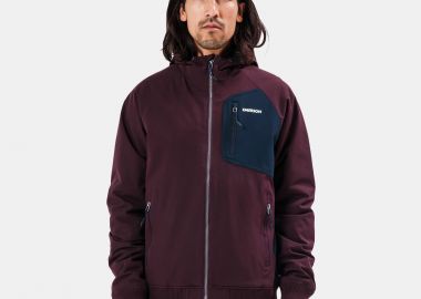 RAGLAN HOODED BOMBER JACKET ΚΟΚΚΙΝΟ - EMERSON - 