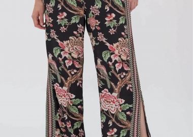 Raishma γυναικείο παντελόνι με floral print 