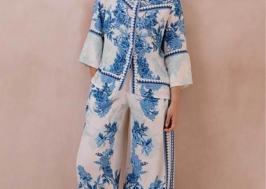 Raishma γυναικείο παντελόνι με floral print 