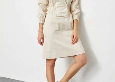 Rayna γυναικείο κούραζε φόρεμα με λάστιχο στη μέση - SOU - 