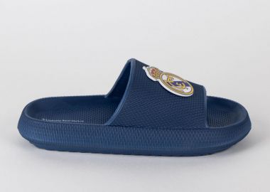 Real Madrid Logo Παιδικές Σαγιονάρες Καλοκαιρινές Μπλε Μπλε - Real Madrid - 