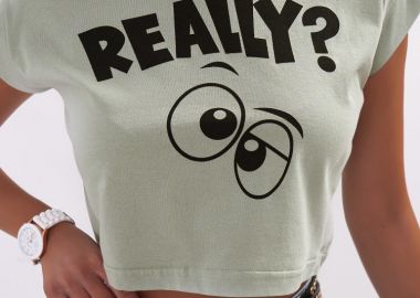 REALLY MINT CROP TSHIRT - fashionroom - 