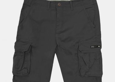 REBASE CARGO SHORTS ΜΑΥΡΟ - REBASE - 