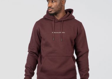 REBASE HIGH DENSITY PRINT BRUSHED FLEECE HOODIE ΚΟΚΚΙΝΟ - REBASE - 