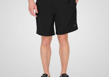 REBASE LONG SWIM SHORTS ΜΑΥΡΟ - REBASE - 