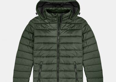 REBASE PADDED HOODED JACKET ΧΑΚΙ - REBASE - 