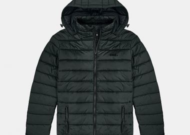 REBASE PADDED HOODED JACKET ΠΡΑΣΙΝΟ - REBASE - 